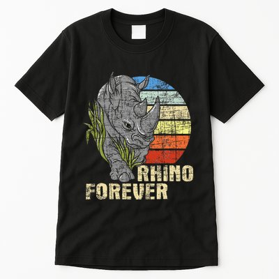 Rhino Forever Animal Whisperer Rhinoceros Safari Animal Tall T-Shirt
