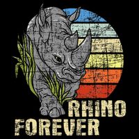 Rhino Forever Animal Whisperer Rhinoceros Safari Animal Bucket Hat