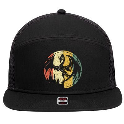 RPG Fantasy Anime Dragon Tabletop Board Game Gamer Gaming 7 Panel Mesh Trucker Snapback Hat