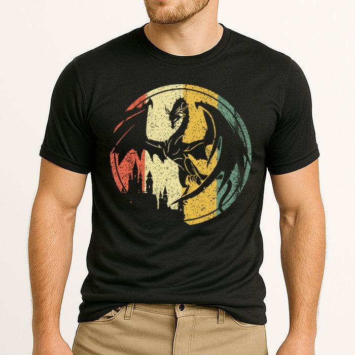 RPG Fantasy Anime Dragon Tabletop Board Game Gamer Gaming Cooling Performance Crew T-Shirt