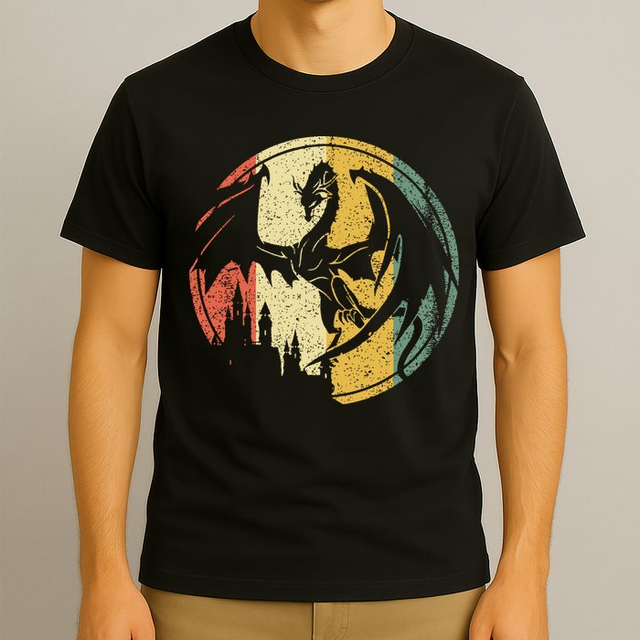 RPG Fantasy Anime Dragon Tabletop Board Game Gamer Gaming T-Shirt