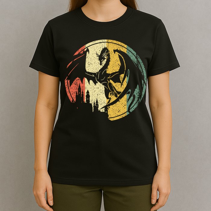 RPG Fantasy Anime Dragon Tabletop Board Game Gamer Gaming T-Shirt