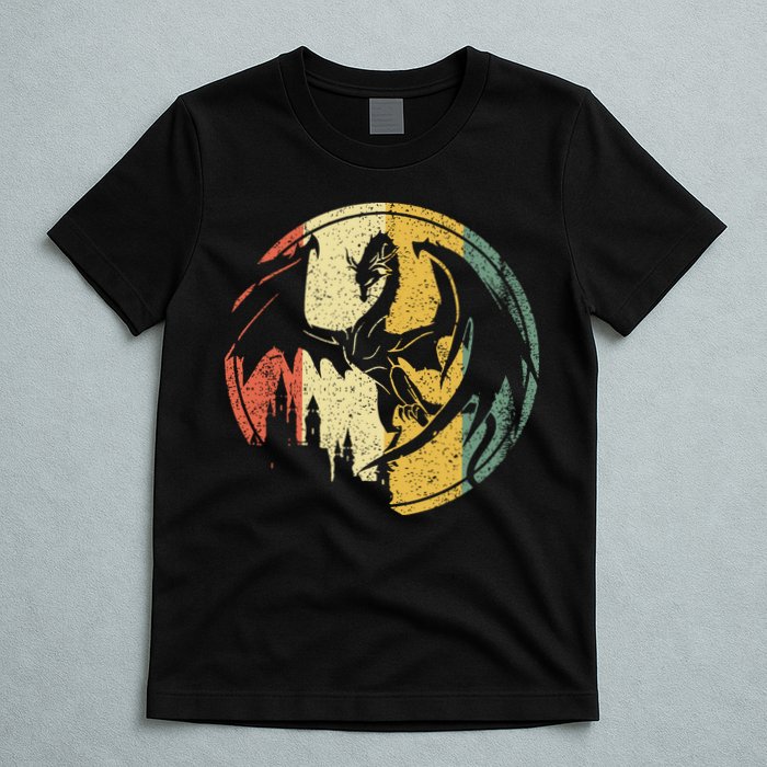 RPG Fantasy Anime Dragon Tabletop Board Game Gamer Gaming T-Shirt