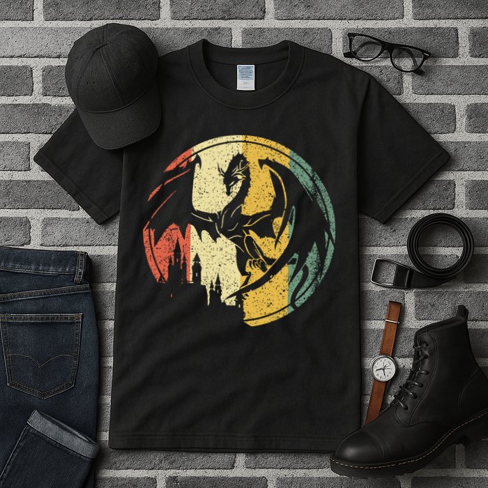 RPG Fantasy Anime Dragon Tabletop Board Game Gamer Gaming Tall T-Shirt
