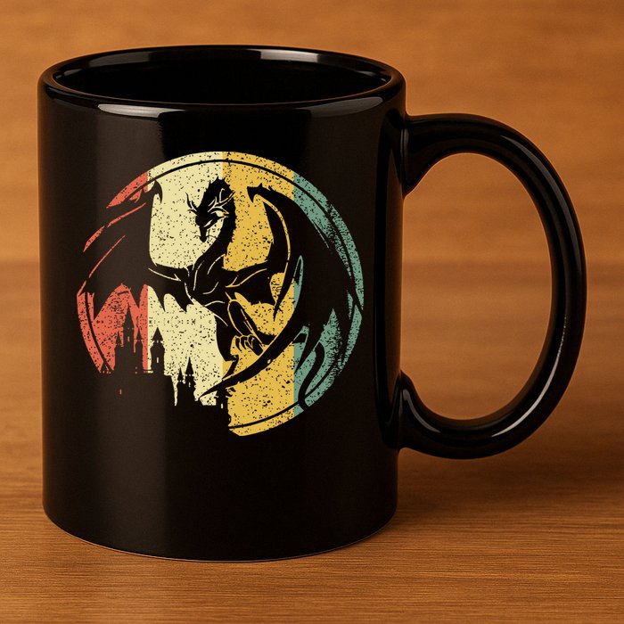 RPG Fantasy Anime Dragon Tabletop Board Game Gamer Gaming 11oz C Handle Ceramic Mug