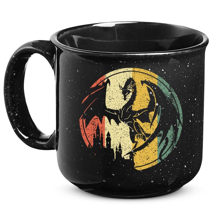 RPG Fantasy Anime Dragon Tabletop Board Game Gamer Gaming 15oz Campfire Ceramic Mug