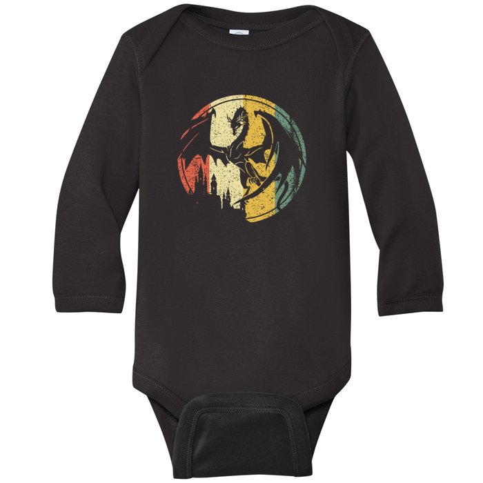 RPG Fantasy Anime Dragon Tabletop Board Game Gamer Gaming Baby Long Sleeve Bodysuit