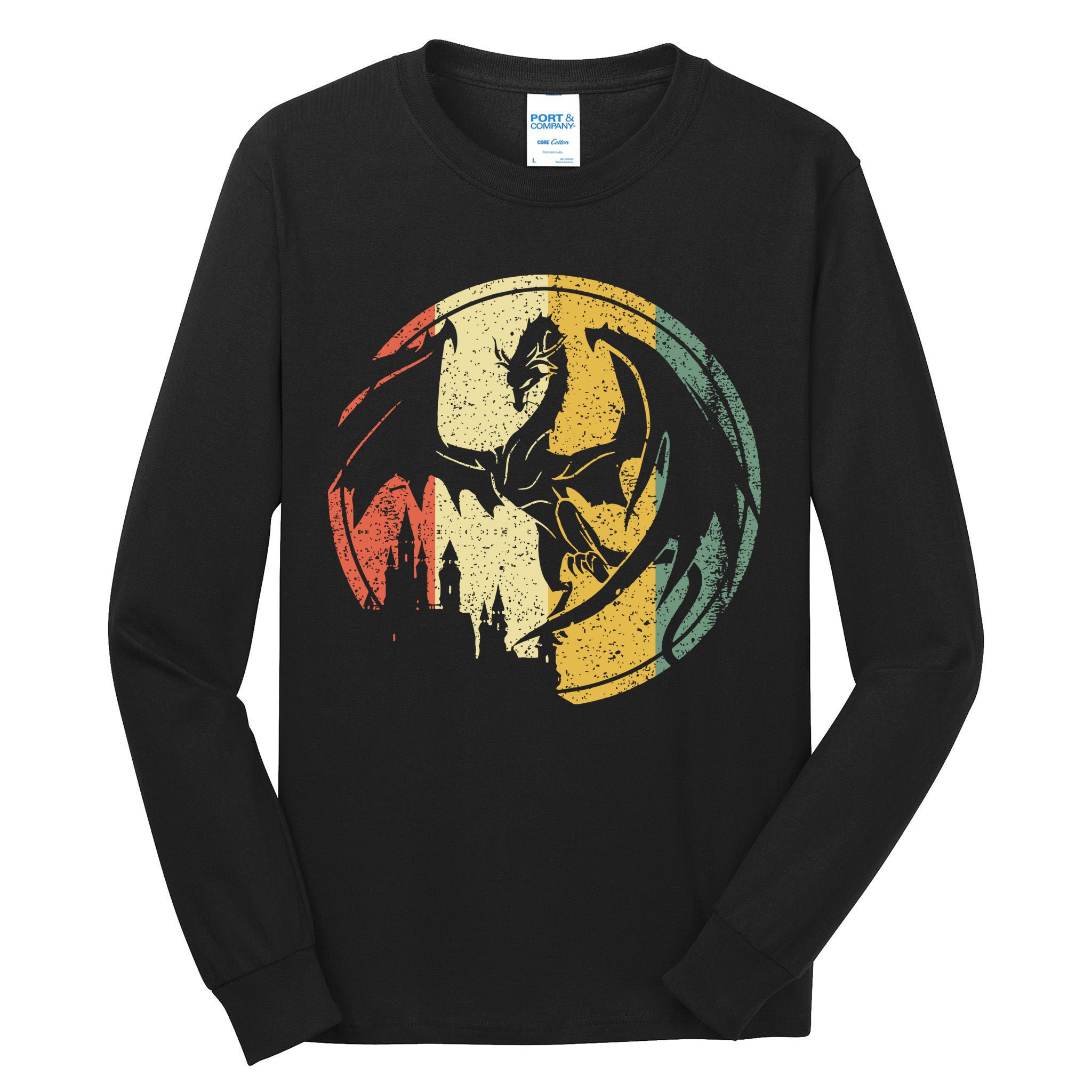 RPG Fantasy Anime Dragon Tabletop Board Game Gamer Gaming Tall Long Sleeve T-Shirt