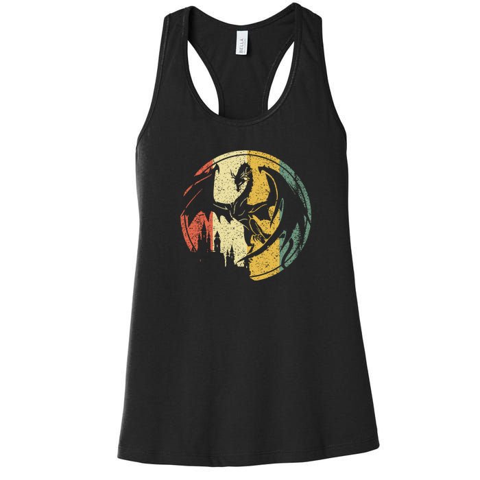 RPG Fantasy Anime Dragon Tabletop Board Game Gamer Gaming Women's Racerback Tank