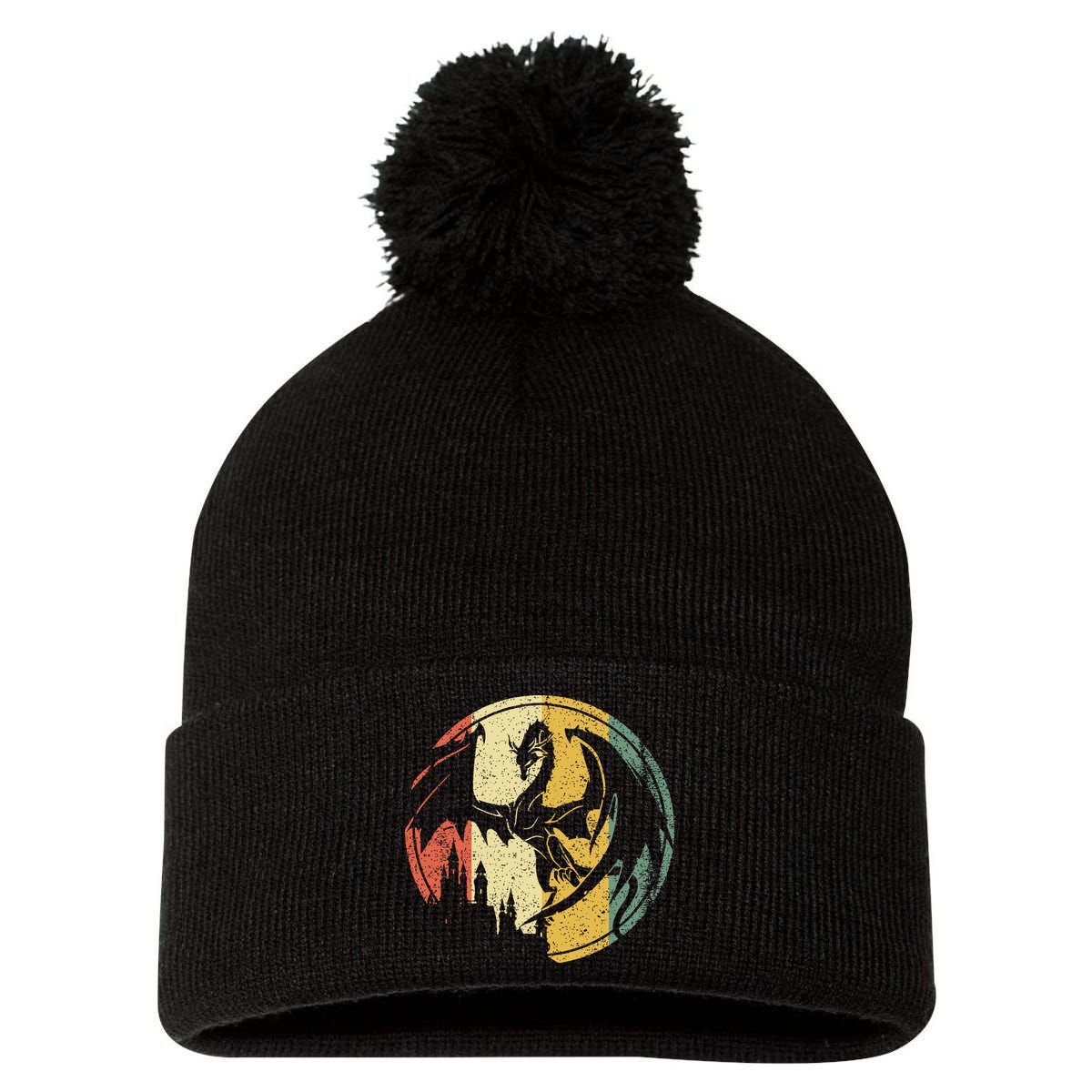 RPG Fantasy Anime Dragon Tabletop Board Game Gamer Gaming Pom Pom 12in Knit Beanie