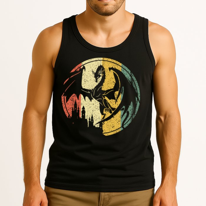 RPG Fantasy Anime Dragon Tabletop Board Game Gamer Gaming Tank Top