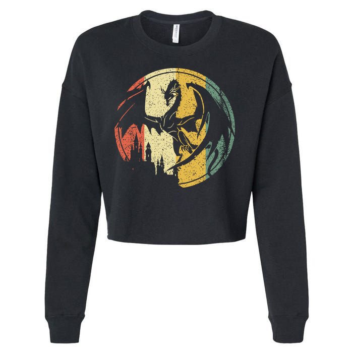 RPG Fantasy Anime Dragon Tabletop Board Game Gamer Gaming Cropped Pullover Crew