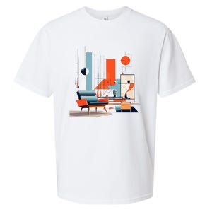 Retro Furnishings Abstract Furniture Mid Century Modern Sueded Cloud Jersey T-Shirt