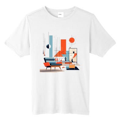 Retro Furnishings Abstract Furniture Mid Century Modern Tall Fusion ChromaSoft Performance T-Shirt