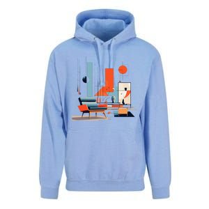 Retro Furnishings Abstract Furniture Mid Century Modern Unisex Surf Hoodie