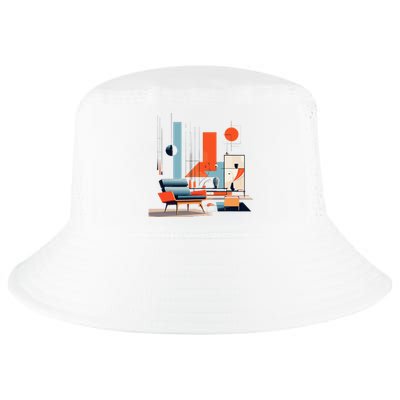 Retro Furnishings Abstract Furniture Mid Century Modern Cool Comfort Performance Bucket Hat