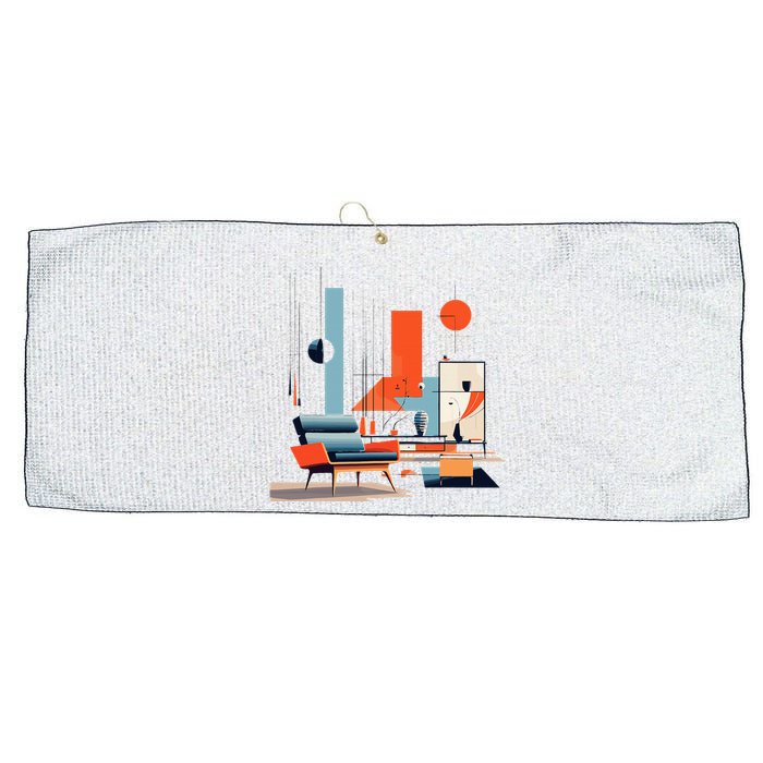 Retro Furnishings Abstract Furniture Mid Century Modern Large Microfiber Waffle Golf Towel