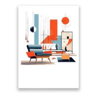 Retro Furnishings Abstract Furniture Mid Century Modern Poster