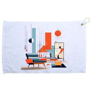 Retro Furnishings Abstract Furniture Mid Century Modern Grommeted Golf Towel