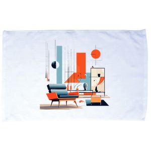 Retro Furnishings Abstract Furniture Mid Century Modern Microfiber Hand Towel