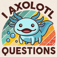Retro Funny Axolotl I Axolotl Questions Cute Axolotl Garment-Dyed Women's Muscle Tee