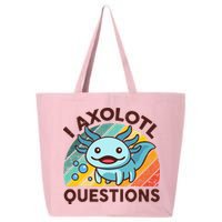 Retro Funny Axolotl I Axolotl Questions Cute Axolotl 25L Jumbo Tote