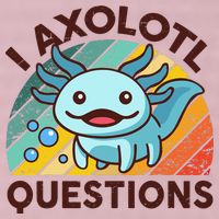 Retro Funny Axolotl I Axolotl Questions Cute Axolotl 25L Jumbo Tote
