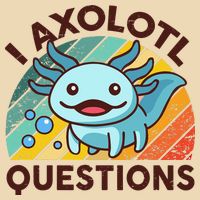 Retro Funny Axolotl I Axolotl Questions Cute Axolotl Drawstring Bag