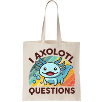 Retro Funny Axolotl I Axolotl Questions Cute Axolotl Bag