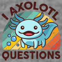 Retro Funny Axolotl I Axolotl Questions Cute Axolotl 7-Panel Snapback Hat