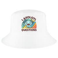 Retro Funny Axolotl I Axolotl Questions Cute Axolotl Cool Comfort Performance Bucket Hat