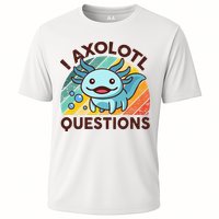 Retro Funny Axolotl I Axolotl Questions Cute Axolotl Performance Shirt
