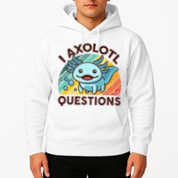 Retro Funny Axolotl I Axolotl Questions Cute Axolotl Hoodie