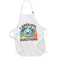 Retro Funny Axolotl I Axolotl Questions Cute Axolotl Apron