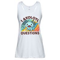Retro Funny Axolotl I Axolotl Questions Cute Axolotl Ladies Essential Flowy Tank