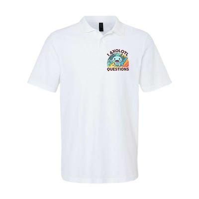 Retro Funny Axolotl I Axolotl Questions Cute Axolotl Polo