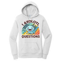 Retro Funny Axolotl I Axolotl Questions Cute Axolotl Women's Pullover Hoodie