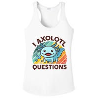 Retro Funny Axolotl I Axolotl Questions Cute Axolotl Ladies PosiCharge Competitor Racerback Tank