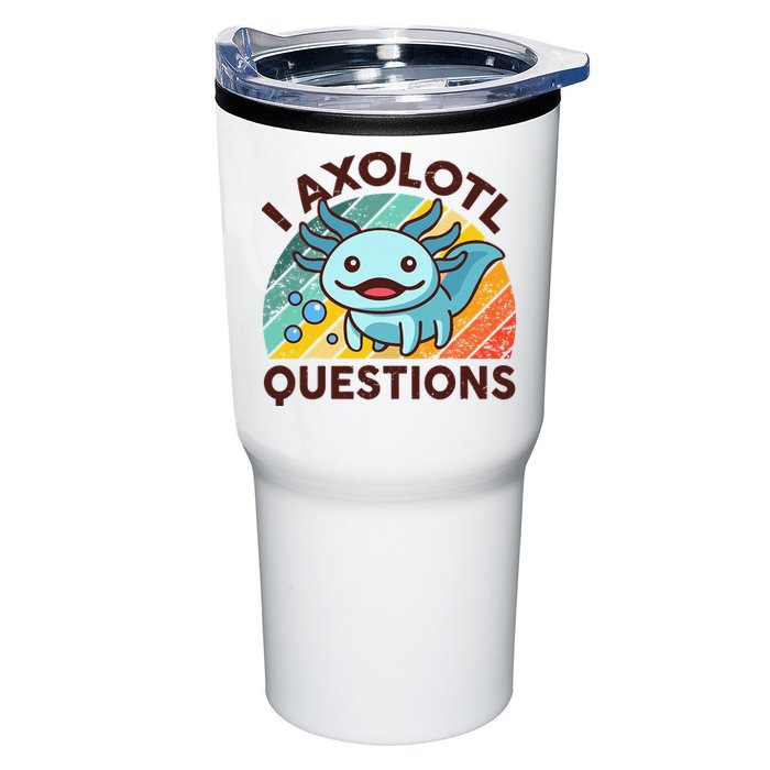 Retro Funny Axolotl I Axolotl Questions Cute Axolotl Tumbler