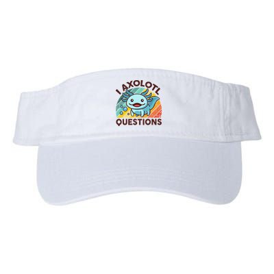 Retro Funny Axolotl I Axolotl Questions Cute Axolotl Visor