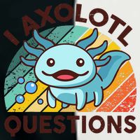 Retro Funny Axolotl I Axolotl Questions Cute Axolotl Infant Baby Jersey Bodysuit