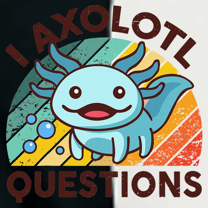 Retro Funny Axolotl I Axolotl Questions Cute Axolotl Infant Baby Jersey Bodysuit