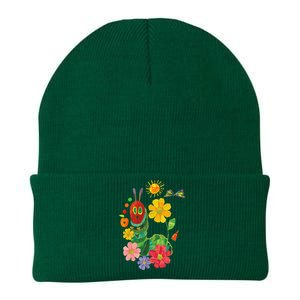 Retro Flowers And Hungry Caterpillar Teacher Kindergarten Knit Cap Winter Beanie