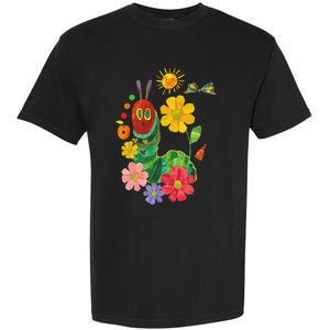 Retro Flowers And Hungry Caterpillar Teacher Kindergarten Garment-Dyed Heavyweight T-Shirt