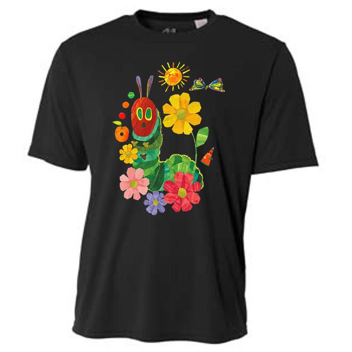 Retro Flowers And Hungry Caterpillar Teacher Kindergarten Cooling Performance Crew T-Shirt