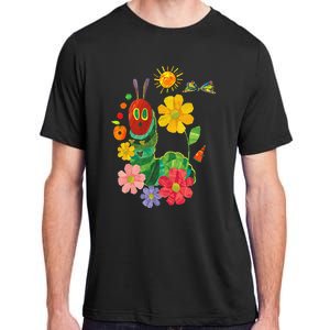 Retro Flowers And Hungry Caterpillar Teacher Kindergarten Adult ChromaSoft Performance T-Shirt