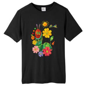 Retro Flowers And Hungry Caterpillar Teacher Kindergarten Tall Fusion ChromaSoft Performance T-Shirt