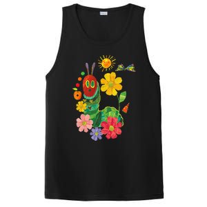 Retro Flowers And Hungry Caterpillar Teacher Kindergarten PosiCharge Competitor Tank