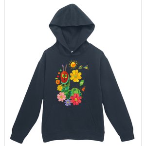 Retro Flowers And Hungry Caterpillar Teacher Kindergarten Urban Pullover Hoodie