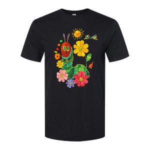 Retro Flowers And Hungry Caterpillar Teacher Kindergarten Softstyle CVC T-Shirt